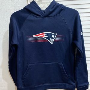 Boys under armor patriots hoodie YLG